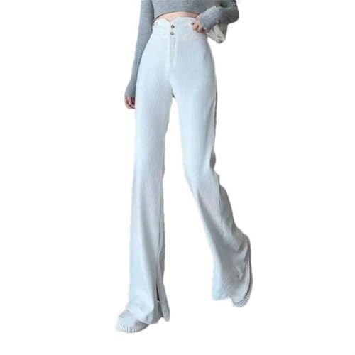 Pantalon droit de couleur unie JXQXHCFS pour le quotidien d'hiver