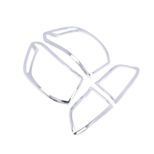 Protector luz trasera para Jeep Compass 2017-2023 con marco embellecedor cromado 3