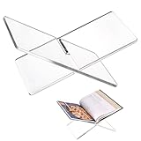 Structure robuste : le support de livre de recettes est assemblé en forme de « X », avec une taille de 48,3 x 27,9 x 25,4 cm (L x l x H). Les serre-livres en forme de X sont non seulement tendance et beaux, mais peuvent également garder vos livres stables.