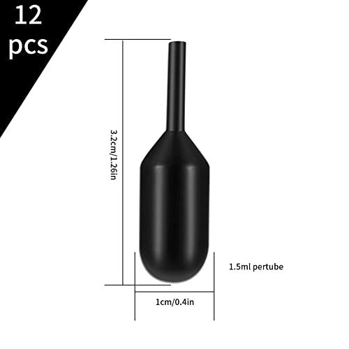 Siyurongg 12 Pcs Black Oil-Based Ink Refills for Identity Theft Protection Roller Stamps, Rectangular, Ideal for Home & Office, Protects Personal Information on Different Paper Types