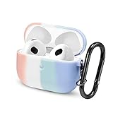 Si adatta perfettamente: questa custodia è realizzata in gomma dai colori vivaci e in uno stile fantastico così chic, è morbida e molto facile da inserire e rimuovere, che garantisce un facile inserimento e rimozione dalla custodia di ricarica, leggera, sottile e confortevole al tatto. È il regalo perfetto per familiari e amici.