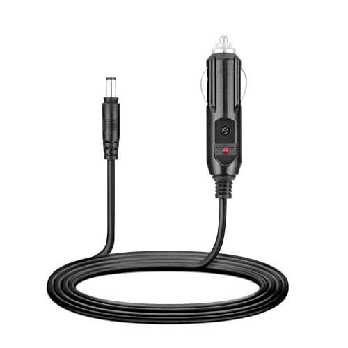 Car Power DC Adapter Compatible with ALLWEI 300W 280Wh Portable Power Station Peak 600W Solar Generator 78000mAh Backup Lithium Ion 12V 8A Battery Pack SGR-PPS300-2 Supply Battery Charger