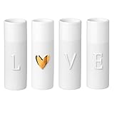 Verschönern Sie Ihr ZUHAUSE mit den Love Minivasen von Räder Design. Diese hochwertigen Wohnaccessoires bestehen aus glasiertem und unglasiertem Porzellan …