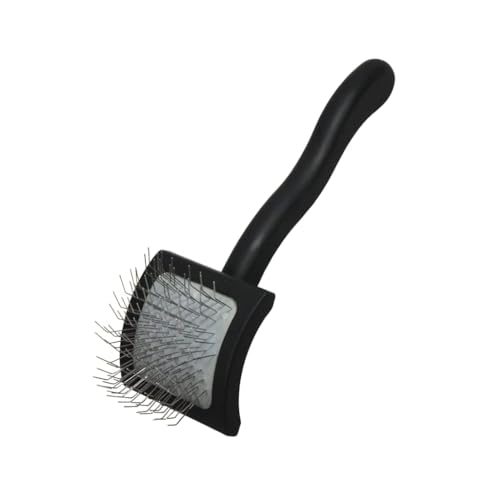 Chris Christensen Baby K Dog Slicker Brush, Groom Like a Professional, Fluff Detangle Style, Saves Time Energy, Black, Small