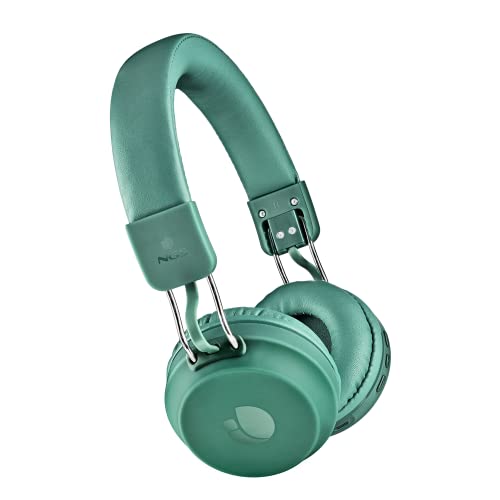 NGS ARTICA Chill Teal - Auriculares inalámbricos de Diadema, compatibles con tecnología Bluetooth, Ligeros, cómodos, diseño Plegable, autonomía de 25h. Jack 3,5mm. Color Verde Menta.