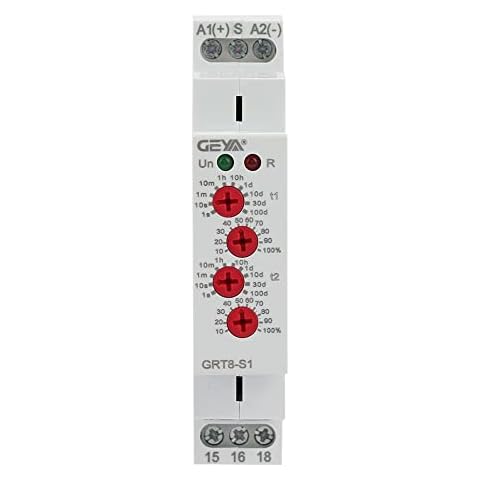 ZPSHYD GRT8-S1 Mini Asymmetric Cycle Timer, ON/Off Repeat Cycle Time Relay, Electronic Repeat Relay, SPDT Relay 16A AC/DC12V-240V Cover