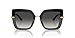 Dolce & Gabbana Modern Square Sunglasses, Top Black On Transparent Black, 52