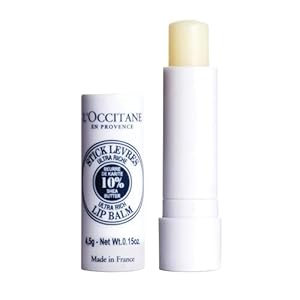 L’OCCITANE Ultra-Rich 10% Shea Butter Nourishing Lip Balm Stick: Moisturize Dry Lips, Twist Up, Softening, With Beeswax and Castor Oil, Silicone-Free
