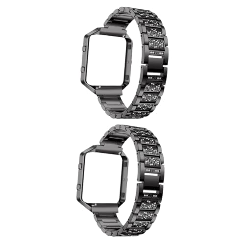 Bracelet Fitbit Blaze en métal respirant avec cadre de protection antichoc - Set de 2