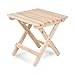 Shine Company Inc. 4109N Adirondack Square Folding Side Table, Natural