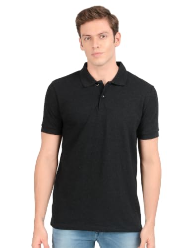 Image of Scott International Men's Cotton Polo T-Shirt | Six Degrees Soft & Breathable Collared T-Shirt | Half Sleeve Regular Fit Casual Wear | Comfortable Everyday Polo T-Shirt for Men