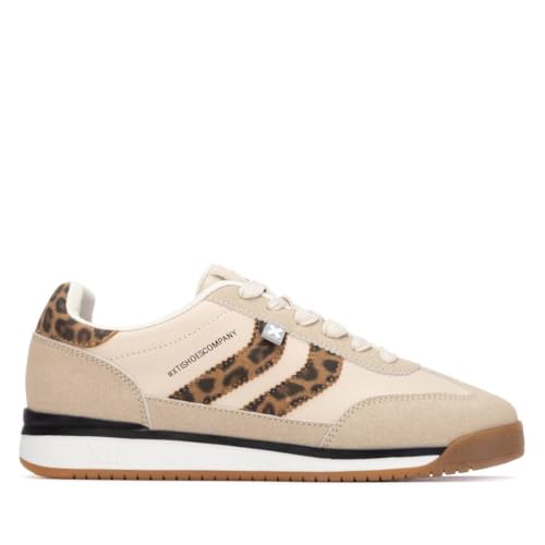 XTI 14458705 Chaussures pour Femme, Léopard 74, 39 EU