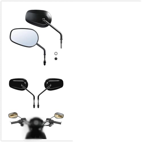 Espejo retrovisor para Harley Davidson Fat Boy FLSTF 1990 a 2017 lateral plata 6