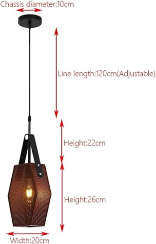 Lustre pour salle à manger moderne avec fixation E27 robuste - 7
