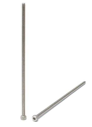 Image of iexcell 25 Pcs M4 x 130mm Thread Pitch 0.7 mm Stainless Steel 304 Hex Socket Head Cap Screws Bolts Kit