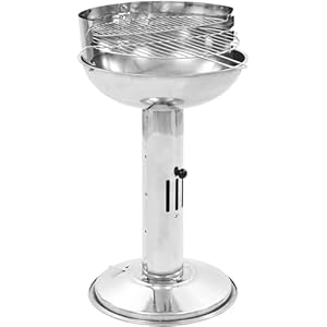 Pedestal Charcoal BBQ Grill Stainless Steel,Kitchen & Dining,Kitchen Appliances,Outdoor Grills