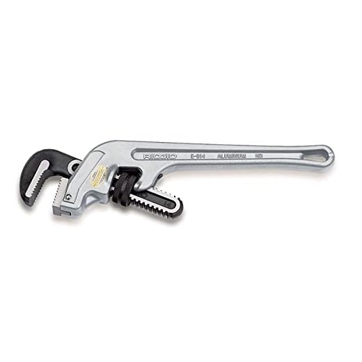 RIDGID 90107 E-910 Aluminum End Wrench, 10-inch Plumbing Wrench,Silver,Small