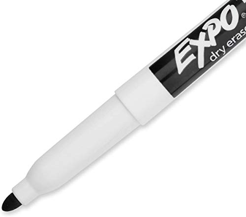 Image of Expo 86001 Low Odor Dry Erase Marker, Black, 12 Packs of 12 Markers, 144 Total