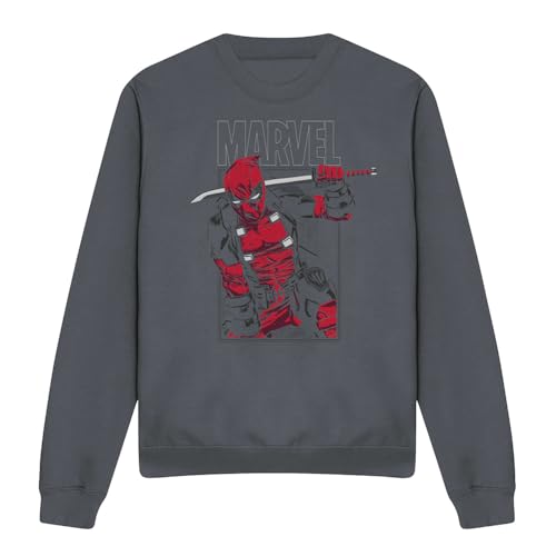 Sudadera Marvel Deadpool Sword cómoda para maratones de cine y paseos 4