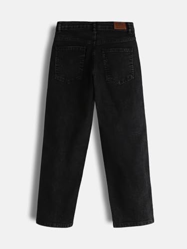 Image of Urbano Juniors Boy's Loose Baggy Fit Washed Denim Jeans Stretchable
