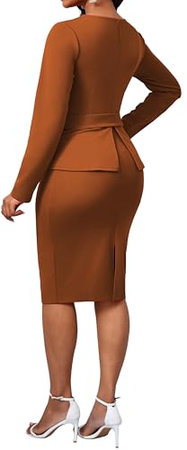 Image of CuteCherry Women Sexy Dress Bodycon Work Dress Elegant Pencil Dress