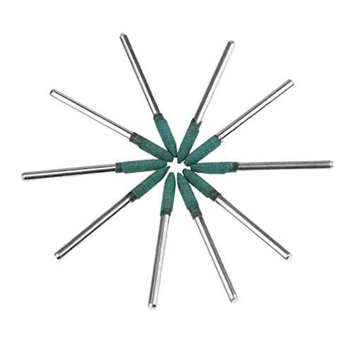 Kengbi Durable And Wear-Resistant Grinding Head Wheel 10X Bullet Rubber Grinding Head Rubber Metal Surface Mould Buffing Polishing Wheel 4Mm For Dremel Rotary Tool 3Mm Shank #TOP5