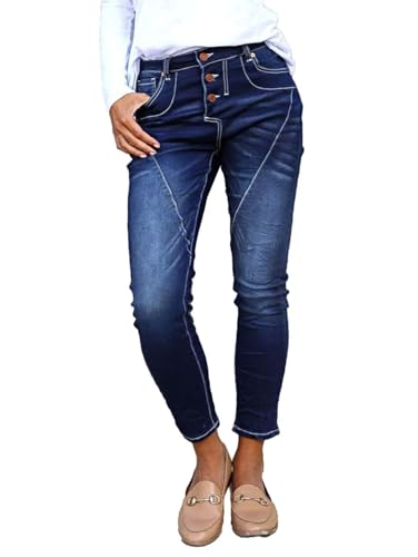 Flamingals Skinny Jeans for Women Trendy Mid Rise Stretchy Button Fly Jeans Casual 90s Denim Ankle Pants