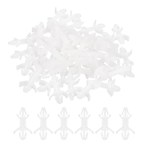 PATIKIL 60pz Colonna Isolante per Scheda Pcb, Clip per Circuito Stampato Bloccaggio Inverso Nylon, Supporto per Staffa Isolante Doppia Testa Altezza 9,9 Mm/0,39