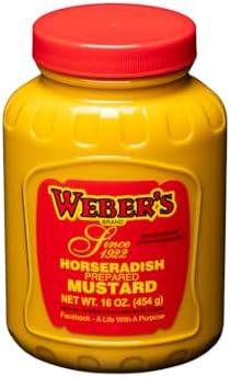 Buffalo's Own Weber's Brand Original Horseradish Mustard 16 ounce