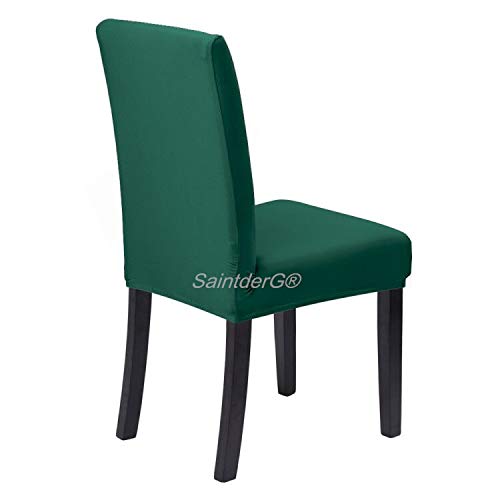 Housses De Tabouret De Bar En Velours Extensible - Lot De 4 - Couleur Ivoire - Lavable En Machine