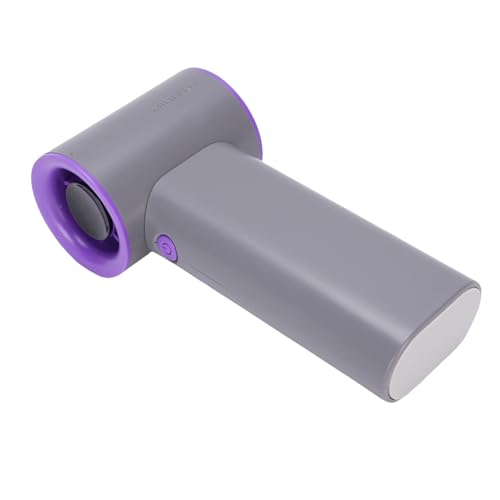Ventilador Portátil Hands Hands Speed ​​Speed ​​ ​​Mini Pocket Ventille de Bolsillo para Acampar con una Duración Duradera de la Batería y Pantalla Digital (GRAY)