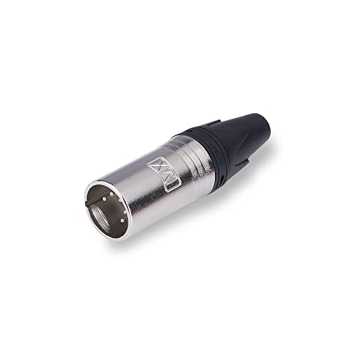 Image of MX 5 Pin Mic Male Connector XLR Mc3Mxx Made of Pure Copper Nickel Plated XLR Pin for High Conductivity and Ultra-Low Noise (Metal End) Pack of 10