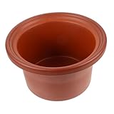 Warmhm Elektrischer Bräter-innentopf Innere Ersatz Aktie Kocher Liner Kochen Langsam Stockpot Suppentöpfe Für Einfügen Kasserolle Stock Pot Und Einsätze Keramik Hellbraun