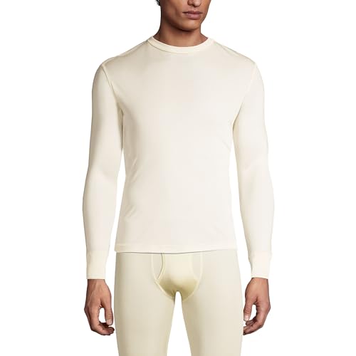 Lands' End Men's Silk Long Underwear Crew Neck