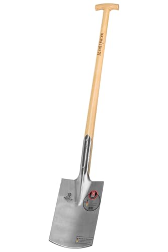 IDEAL-Spaten Gärtner Form | für mittelfeste, leicht steinige Böden | feinpolierter...