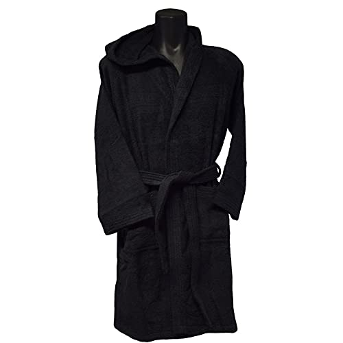 Bassetti Accappatoio Pop Color Ardesia (S, Nero)