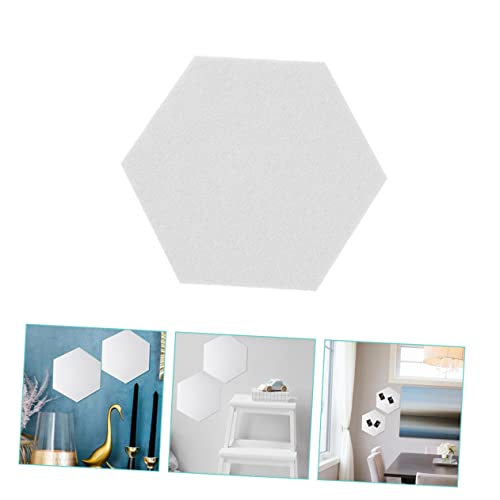 12 paneles acústicos hexagonales autoadhesivos para absorción de sonido, decoración de pared para grabación, tableros de notas y reducción de ruido en espacios de oficina y hogar miniatura 5