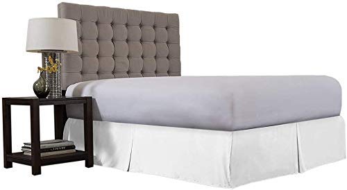 Elegant Linen Store,Luxus Linen Store-1500 Series Microfiber Full Size Pleated Bed Skirt 18 Inch Tailored Drop Solid Bright White- Easy Clean,Fade & Resistant- Comfortable & Durable Dust Ruffle-image-7