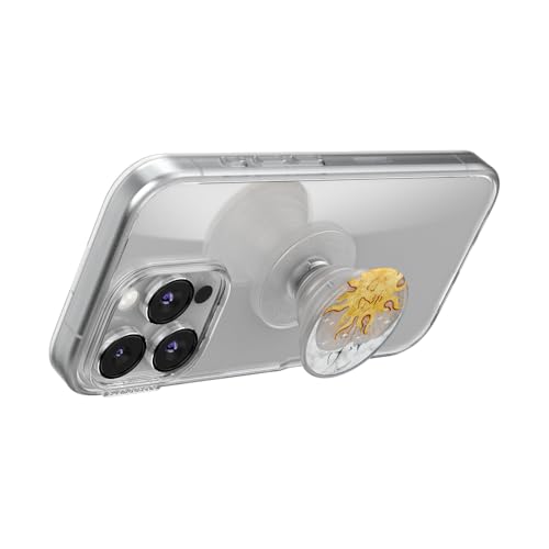 Image of PopSockets Phone Grip with Expanding Kickstand, Adhesive Grip - Sun and Moon