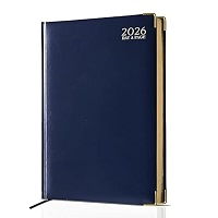 2026 Wall Planner 2026 A4 Diary - Day A Page | Black Hardback Daily ...