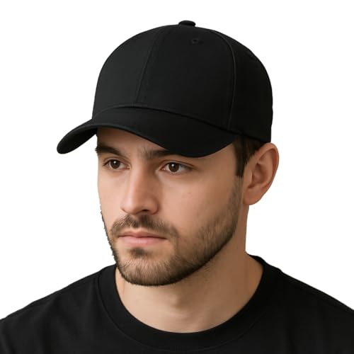 Image of Amazon Brand - Anarva Unisex Cotton Baseball Cap | Adjustable Strap | Breathable Eyelets | Sweatband | Casual Sports Cap for Men & Women
