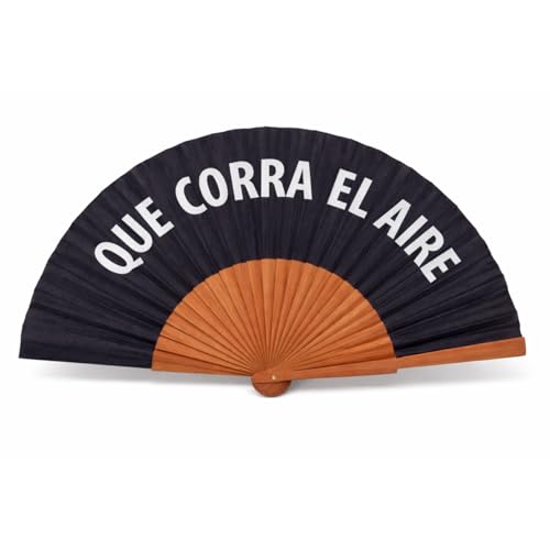 Imagen de Abanico Original Mujer Que Corra el Aire Colección Al Fresco Diseñado en España Madera de Alta Densidad y Polialgodón 100D Ligero Abanico Divertido y Regalo Original Verano