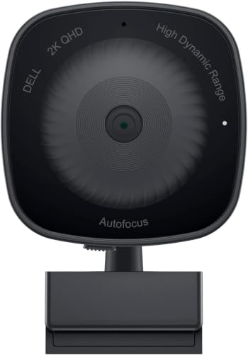 Dell WB3023 2K QHD Webcam, 4X Digital Zoom, 1920 x 1080 Video Res...