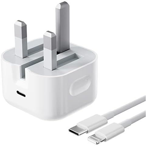 iPhone Fast Charger Cable and Plug, iPhone Charger USB C Fast Charger 20W USB C Charger Wall Charger Plug with 1M iPhone Fast Charging Cable Compatible with iPhone 14/12/13/11/Pro/Max/XR/XS/X/8, Pad Cover