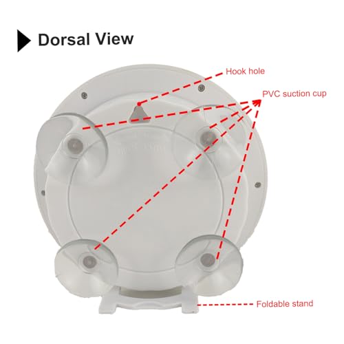 Reloj de pared impermeable y silencioso de 6 pulgadas miniatura 6