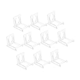 GOOHOCHY 10個 ディスプレイスタンド ホルダースタンド 収納ラック 透明な陳列だな 陳列台 額縁スタンド デスクトップラック アクリルスタンド デスクトップスタンド Transparent