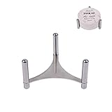 WAYIFON Stainless Coasters Holder - Accommodate Most 6 PCS 4.3 in Round Coaster - Coasters Stand for Easy Display and Storage Drink Coaster Made of Ceramic, Silicone, Wood, Marble, Leather and Felt