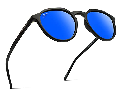 Okulars Eco Pacific - Gafas De Sol Recicladas Para Hombre Y Mujer - Filtros Uv400 - Talla Única Azul Espejado Okulars Eco Pacific - Gafas De Sol Recicladas Para Hombre Y Mujer - Filtros Uv400 - Talla Única Azul Espejado