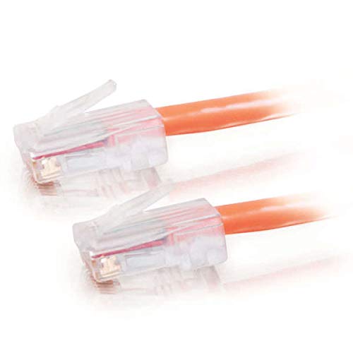 Image of C2G Legrand Cat5e Non-Booted Ethernet Cable, Unshielded Cat5e Patch Cable, Orange Network Patch Cable, 5 Foot Crossover UTP Ethernet Network Patch Cable, 1 Count, C2G 24502