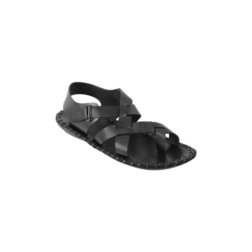 Image of Mochi Men Faux Leather Flat Sandal